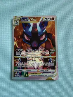 Pokemon Card TCG Crown Zenith Lucario VSTAR Holo Black Star Promo Card SWSH291 - Image 1