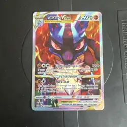 Pokemon Card TCG Crown Zenith Lucario VSTAR Holo Black Star Promo Card SWSH291 - Image 1