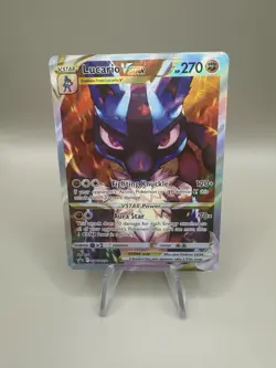 Pokemon Card TCG Crown Zenith Lucario VSTAR Holo Black Star Promo Card SWSH291 - Image 1