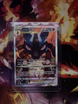 Pokemon TCG Crown Zenith Lucario VSTAR Holo Black Star Promo Card SWSH291 - Image 1