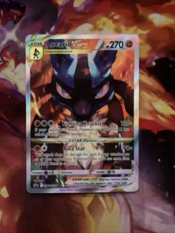 Pokemon TCG Crown Zenith Lucario VSTAR Holo Black Star Promo Card SWSH291 - Image 3