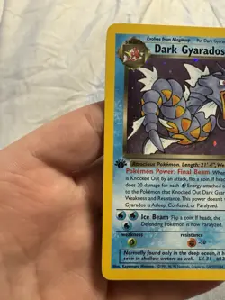 Dark Gyarados Holo 8/82 - 1st Edition Pokemon Team Rocket - Image 2