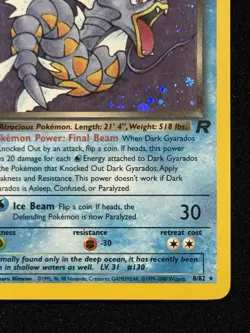 Wizards of the Coast Pokemon Dark Gyarados Team Rocket 1st Edition Holo 8/82 - Image 4