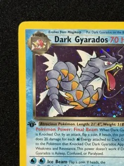 Wizards of the Coast Pokemon Dark Gyarados Team Rocket 1st Edition Holo 8/82 - Image 5