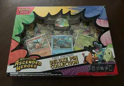 Pokemon TCG Ascended Heroes First Partner Deluxe Pin Collection Box Sealed New - Image 1
