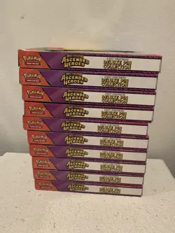 POKEMON TCG ASCENDED HEROES DELUXE PIN COLLECTION LOT (10) - Image 1