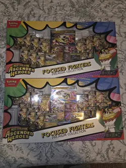 2 POKEMON TCG Ascended Heroes Focused Fighters Premium Collection - NEW IN HAND - Image 1