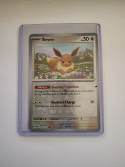 Eevee Pokemon Day Stamped Promo Card 074/131 2025 Exclusive Holo 🌀SWIRL🌀 - Image 1