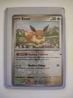 Eevee Pokemon Day Stamped Promo Card 074/131 2025 Exclusive Holo 🌀SWIRL🌀 - Image 2