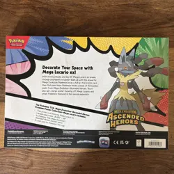 Ascended Heroes Mega Lucario Poster Collection | Pokemon TCG | New & Sealed ✅ - Image 2