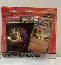 Pokemon TCG Mega Evolution Ascended Heroes Tech Sticker Collection Charmander - Image 1