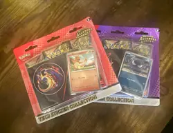 2 Pokemon TCG Mega Evolution Ascended Heroes Tech Sticker Collection 3-Pack - Image 1