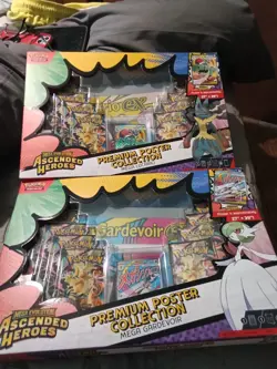 Pokemon TCG Ascended Heroes Poster Collection Lucario & Gardevoir - NEW - SEALED - Image 1