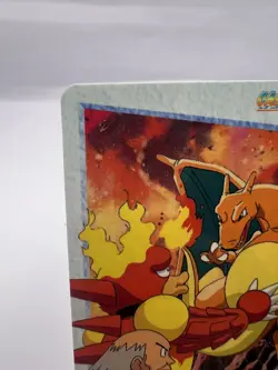 Pokemon Card Charizard VS Magmar No.111 Bandai Anime Carddass Unpeeled 1998 - Image 2