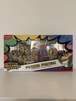 Pokemon Ascended Heroes Focused Fighters Premium Collection box In hand UK - Image 1