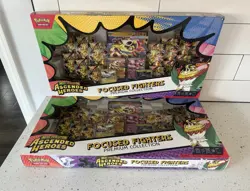 2x Pokemon TCG Ascended Heroes Focused Fighters Premium Collection Box Hawlucha - Image 1