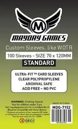 2017 MAYDAY GAMES Card Sleeves "Tarot" Size Game Sleeves (100) (70 Mm X 120 - Image 1