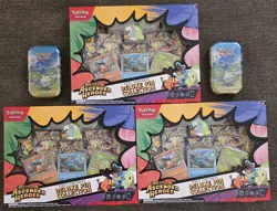 Pokemon Ascended Heroes Deluxe Pin Collection Lot Of 3 + 2 Ascended Mini Tins - Image 1