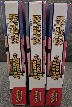 Pokemon Ascended Heroes Deluxe Pin Collection Lot Of 3 + 2 Ascended Mini Tins - Image 5