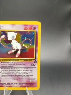 Pokemon Mew #9 Holo Black Star Promo TCG Card WotC Swirl - Image 2
