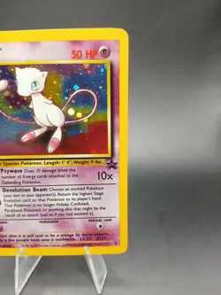 Pokemon Mew #9 Holo Black Star Promo TCG Card WotC Swirl - Image 3