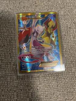 Pokemon TCG Mewtwo EX Full Art Holo Card 163/162 Secret Rare HP Near Mint - Image 1