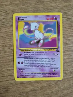 Pokemon TCG Card Mew #151 2001 WOTC Black Star Promo Very Good Light Play - Image 1