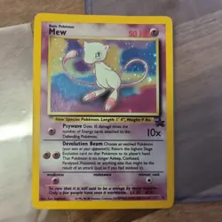 Mew Holo Black Star Promo #9 Pokemon TCG Vintage WOTC Promo MP SWIRL 🌀Pokemon - Image 3