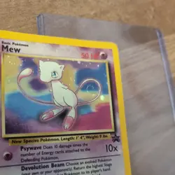 Mew Holo Black Star Promo #9 Pokemon TCG Vintage WOTC Promo MP SWIRL 🌀Pokemon - Image 4