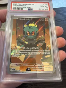 Marshadow 146/132 Illustration Rare 2025 Pokemon Mega Evolution PSA 10 Gem Mint - Image 4