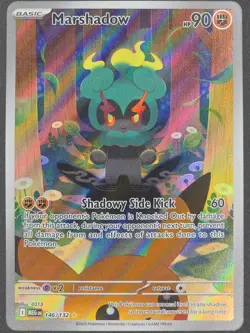 Marshadow - 146/132 - Illustration Rare - Mega Evolution - Pokemon Card - NM/M - Image 1