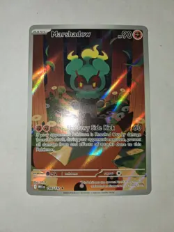 Pokemon Marshadow 146/132 Me01: Mega Evolution Illustration Rare Holo Basic 90HP - Image 1