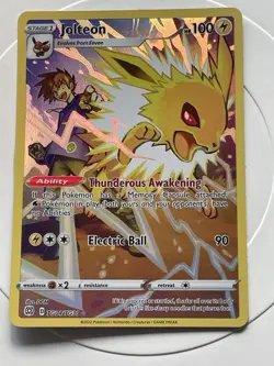 Pokemon TCG Jolteon TG04/TG30 Holo Rare Trainer Gallery Brilliant Stars NM - Image 1
