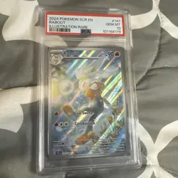 2024 POKEMON SCR EN-STELLAR CROWN #147 RABOOT ILLUSTRATION RARE PSA 10 Mint Card - Image 1