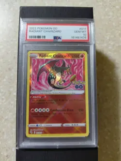2022 POKEMON GO #011 RADIANT CHARIZARD PSA 10 - Image 1