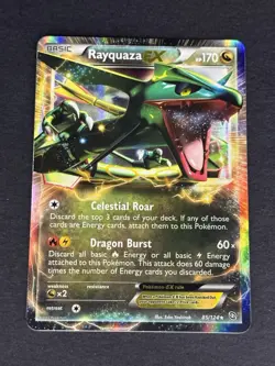 Rayquaza EX 85/124 Dragons Exalted Holo Ultra Rare English 2012 - Image 2