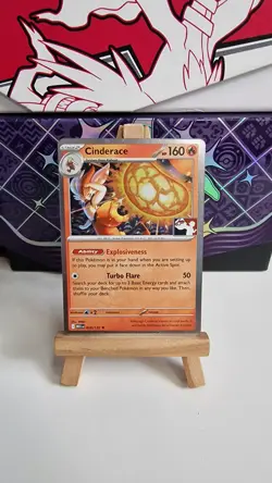 Cinderace 028/132 - Play! Prize Pack Series - Cosmos Holo - Pokemon TCG - NM - Image 1