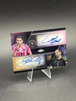 2025 Topps MLS Chrome -Giorgio Chiellini & Luis Suarez - Dual Auto - Black /10 - Image 2