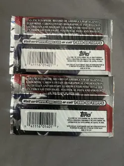 2001 Topps Enduring Freedom Possible Osama Bin Laden Factory Sealed Pack x 10 - Image 5