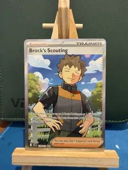 Pokemon TCG Brock's Scouting Ultra Rare Card 179/159 Journey Together - Image 1