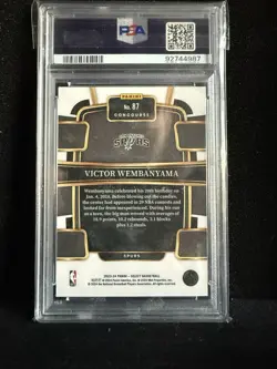 Panini 2023-24 Select Concourse Blue #87 Victor Wembanyama RC PSA 10 - Image 2