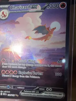 Pokemon TCG Charizard EX 199/165 Scarlet & Violet 151 English Edition - Image 3