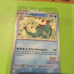 Pokemon TCG Feraligatr Illustration Contest 2024 Promo (213) SEALED - Image 3
