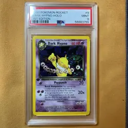 Pokemon Dark Hypno Team Rocket 9/82 Holo Rare 1st Edition PSA 9 English - Image 1
