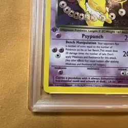 Pokemon Dark Hypno Team Rocket 9/82 Holo Rare 1st Edition PSA 9 English - Image 5