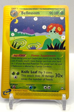 Pokemon TCG Bellossom 5/147 Aquapolis Rare Regular Unlimited 90 HP English 2002 - Image 1