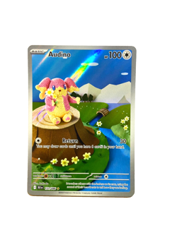 Audino 151/086 Illustration Rare Holo SV: Black Bolt Pokemon Near Mint NM B2 - Image 1