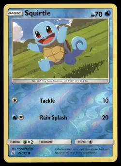 Squirtle 23/181 Common Team Up Pokemon Reverse Holo NM/M - Image 1