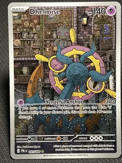 Pokemon Dhelmise 091/084: Pitch Black Holo Illustration Rare NM - Image 1