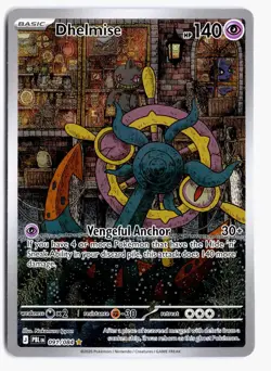 Dhelmise 091/084 Illustration Rare Pitch Black Pokemon Holo NM - Image 1